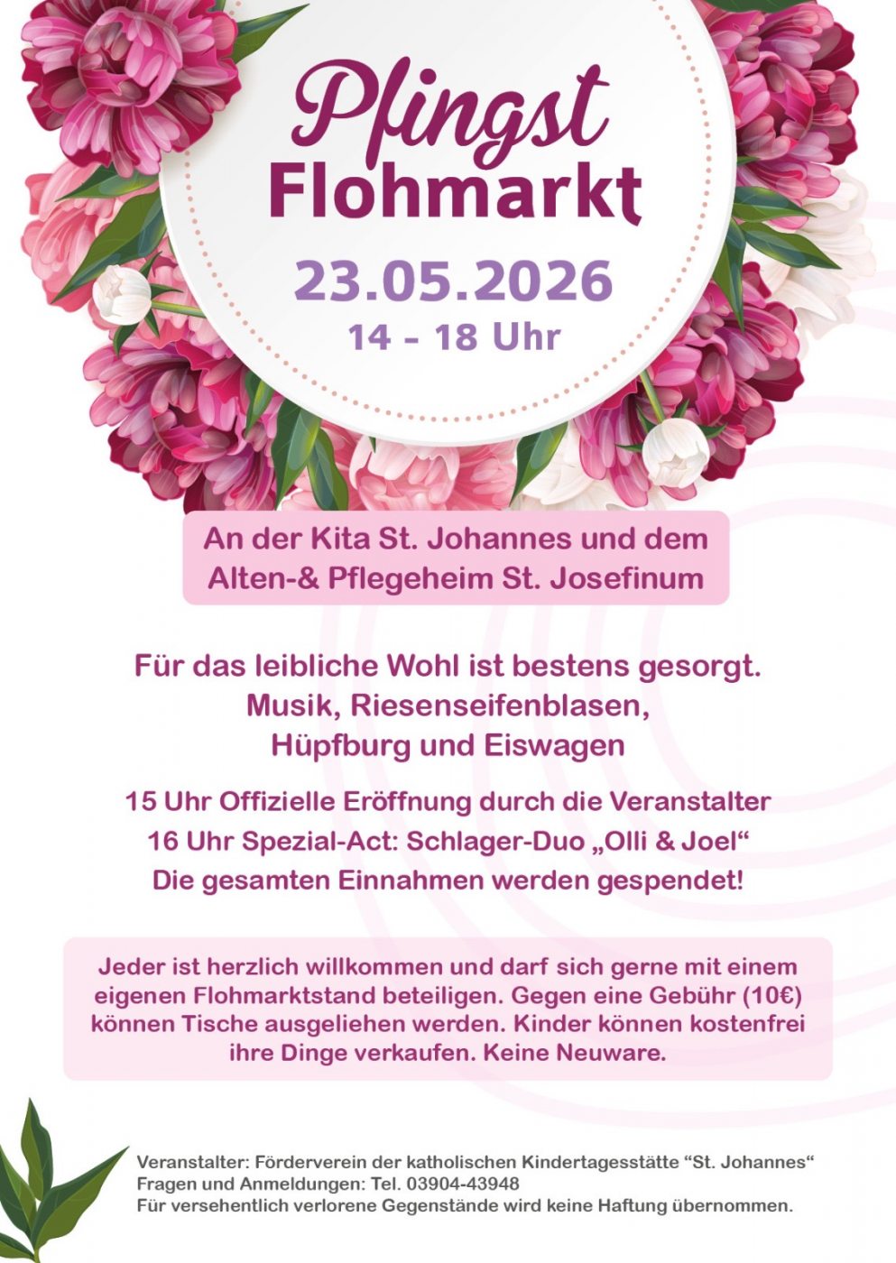 Pfingst-Flohmarkt am 23.05.2026